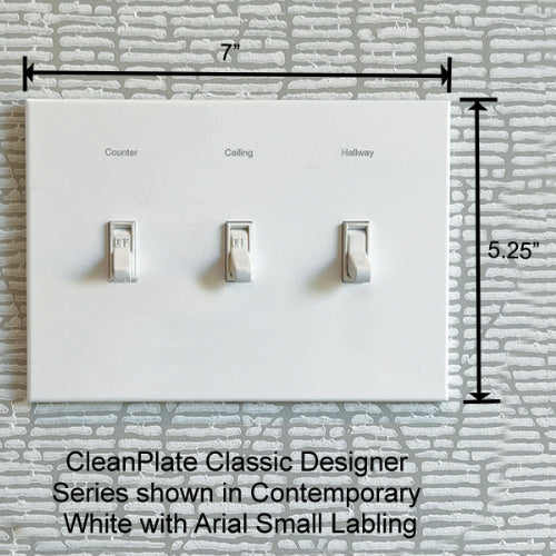 CleanPlate Classic Wall Plate in Contemporary White | Light switches