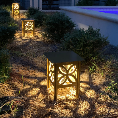 RadiantLight Mid-Century Landscape Light - Garden Light at night